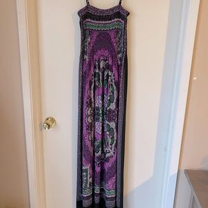 NWT purple maxi dress; size L